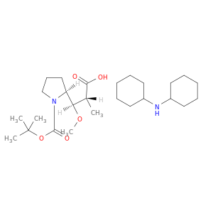 (2R,3R)-3-((S)-1-(叔丁氧基羰基)吡咯烷-2-基)-3-甲氧基-2-甲基丙酸 N-环己基环己胺盐