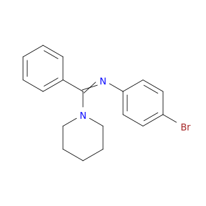 Piperidine, 1-[[(4-bromophenyl)imino]phenylmethyl]-
