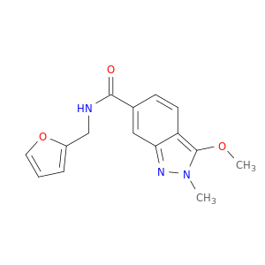 2H-Indazole-6-carboxamide, N-(2-furanylmethyl)-3-methoxy-2-methyl-