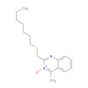 2-[(heptylsulfanyl)methyl]-4-methylquinazoline 3-oxide