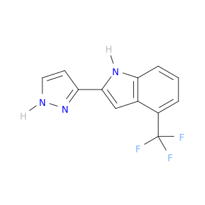 1H-Indole, 2-(1H-pyrazol-3-yl)-4-(trifluoromethyl)-