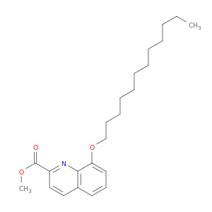 2-Quinolinecarboxylic acid, 8-(dodecyloxy)-, methyl ester