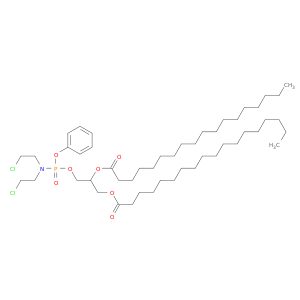 3-({[bis(2-chloroethyl)amino](phenoxy)phosphoryl}oxy)-2-(octadecanoyloxy)propyl octadecanoate