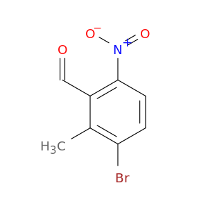 3-Bromo-2-甲基-6-硝基苯醛