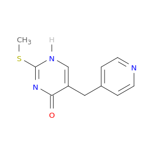 4(1H)-Pyrimidinone, 2-(methylthio)-5-(4-pyridinylmethyl)-