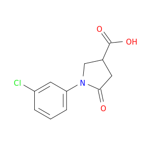 1-(3-氯苯)-5-氧代吡咯烷-3-羧酸