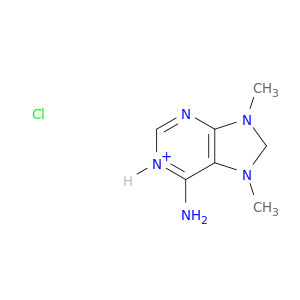 7H-Purinium, 6-amino-7,9-dimethyl-, chloride