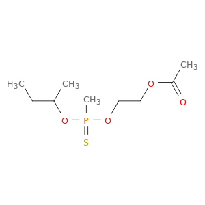 2-(butan-2-yloxy-methyl-phosphinothioyl)oxyethyl acetate