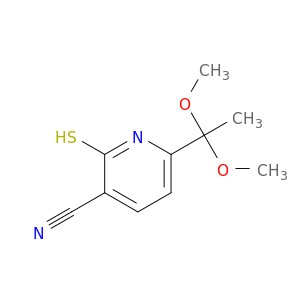 3-Pyridinecarbonitrile,6-(1,1-dimethoxyethyl)-1,2-dihydro-2-thioxo-
