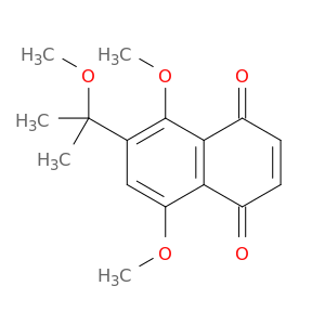 1,4-Naphthalenedione, 5,8-dimethoxy-6-(1-methoxy-1-methylethyl)-