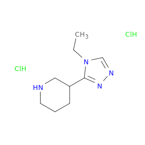 3-(4-Ethyl-4H-1,2,4-triazol-3-yl)piperidine dihydrochloride