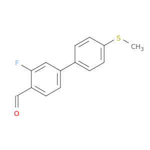 2-Fluoro-4-[4-(methylsulfanyl)phenyl]benzaldehyde
