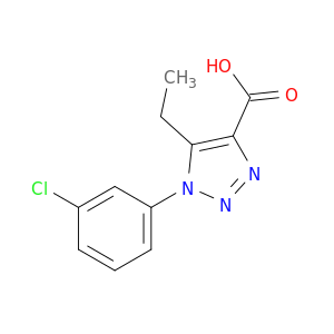 1-(3-氯苯基)-5-乙基-1H-1,2,3-三唑-4-羧酸