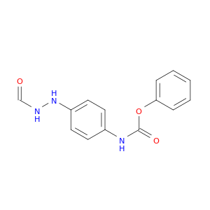 Carbamic acid,[4-(2-formylhydrazino)phenyl]-, phenyl ester (9CI)