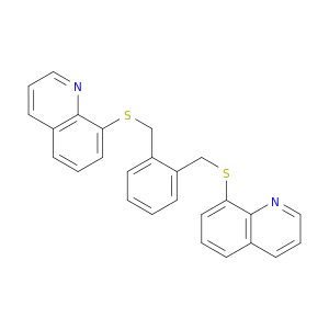 Quinoline, 8,8'-[1,2-phenylenebis(methylenethio)]bis-