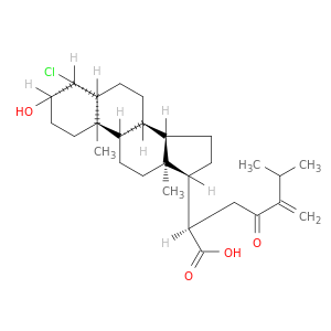 Ergost-24(28)-en-21-oicacid, 4-chloro-3-hydroxy-23-oxo-, (3b,4b,5b)- (9CI)