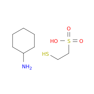 Ethanesulfonic acid, 2-mercapto-, compd. with cyclohexanamine (1:1)
