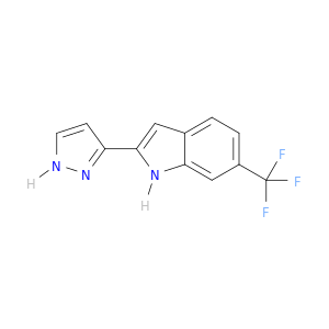 1H-Indole, 2-(1H-pyrazol-3-yl)-6-(trifluoromethyl)-