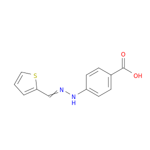 Benzoic acid, 4-[(2-thienylmethylene)hydrazino]-