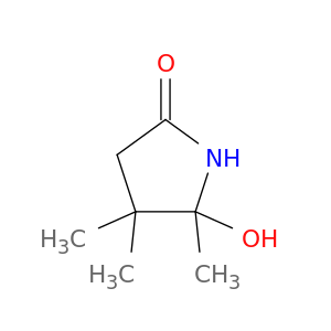 2-Pyrrolidinone, 5-hydroxy-4,4,5-trimethyl-