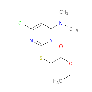 Acetic acid, [[4-chloro-6-(dimethylamino)-2-pyrimidinyl]thio]-, ethyl ester