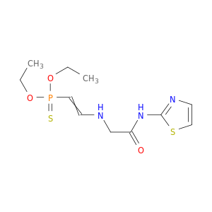 Acetamide, 2-[(diethoxyphosphinothioyl)ethenylamino]-N-thiazolyl-