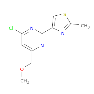 Pyrimidine,4-chloro-6-(methoxymethyl)-2-(2-methyl-4-thiazolyl)-