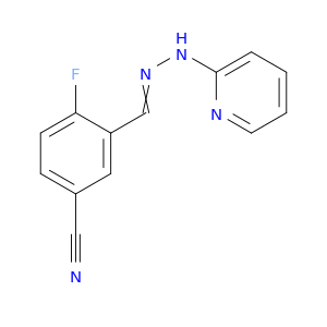Benzonitrile, 4-fluoro-3-[(2-pyridinylhydrazono)methyl]-