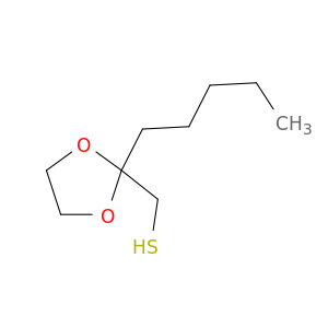 1,3-Dioxolane-2-methanethiol, 2-pentyl-