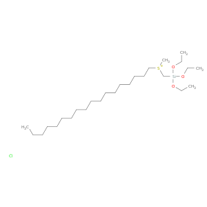 Sulfonium, methyloctadecyl[(triethoxysilyl)methyl]-, chloride