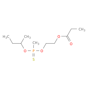 Phosphonothioicacid, methyl-, S-butyl O-[2-(1-oxopropoxy)ethyl] ester (9CI)