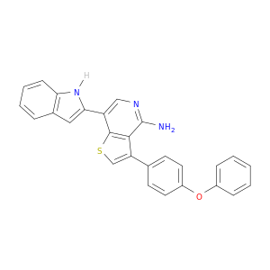 Thieno[3,2-c]pyridin-4-amine, 7-(1H-indol-2-yl)-3-(4-phenoxyphenyl)-