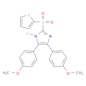 1H-Imidazole, 4,5-bis(4-methoxyphenyl)-2-(2-thienylsulfonyl)-