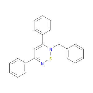 2H-1,2,6-Thiadiazine, 3,5-diphenyl-2-(phenylmethyl)-