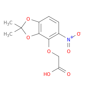 Acetic acid, [(2,2-dimethyl-5-nitro-1,3-benzodioxol-4-yl)oxy]-
