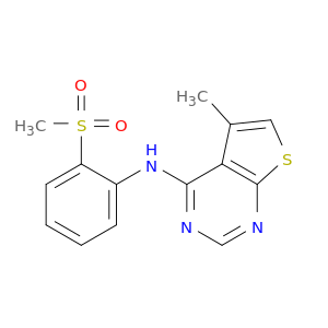 Thieno[2,3-d]pyrimidin-4-amine, 5-methyl-N-[2-(methylsulfonyl)phenyl]-