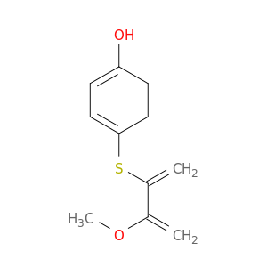 Phenol, 4-[(2-methoxy-1-methylene-2-propenyl)thio]-