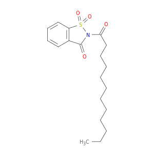 1,2-Benzisothiazol-3(2H)-one, 2-(1-oxododecyl)-, 1,1-dioxide