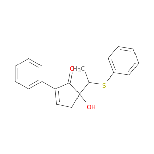 2-Cyclopenten-1-one, 5-hydroxy-2-phenyl-5-[1-(phenylthio)ethyl]-