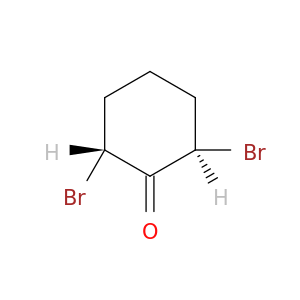 Cyclohexanone, 2,6-dibromo-, trans-