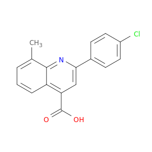 2-(4-氯苯基)-8-甲基-喹啉-4-羧酸