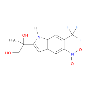 1,2-Propanediol, 2-[5-nitro-6-(trifluoromethyl)-1H-indol-2-yl]-