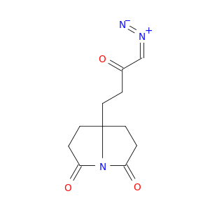 1H-Pyrrolizine-3,5(2H,6H)-dione, 7a-(4-diazo-3-oxobutyl)dihydro-