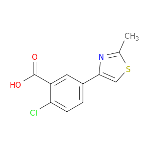 Benzoic acid, 2-chloro-5-(2-methyl-4-thiazolyl)-