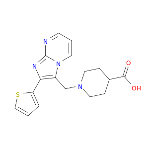 4-Piperidinecarboxylicacid, 1-[[2-(2-thienyl)imidazo[1,2-a]pyrimidin-3-yl]methyl]-