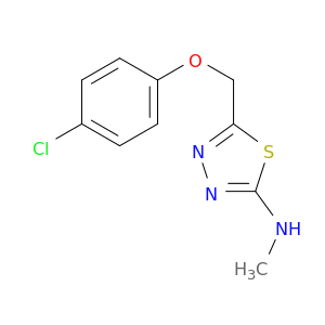 1,3,4-Thiadiazol-2-amine, 5-[(4-chlorophenoxy)methyl]-N-methyl-