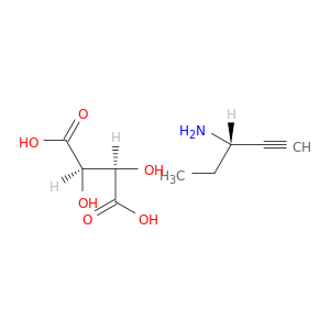 1-Pentyn-3-amine, (S)-, (2R,3R)-2,3-dihydroxybutanedioate (1:1)
