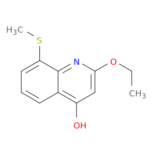 4-Quinolinol, 2-ethoxy-8-(methylthio)-