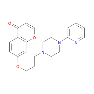 4H-1-Benzopyran-4-one,7-[3-[4-(2-pyridinyl)-1-piperazinyl]propoxy]-, hydrochloride (1:2)