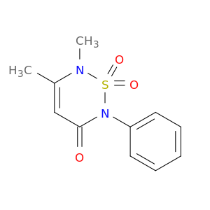2H-1,2,6-Thiadiazin-3(6H)-one, 5,6-dimethyl-2-phenyl-, 1,1-dioxide